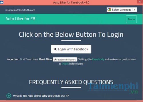 download auto liker for facebook