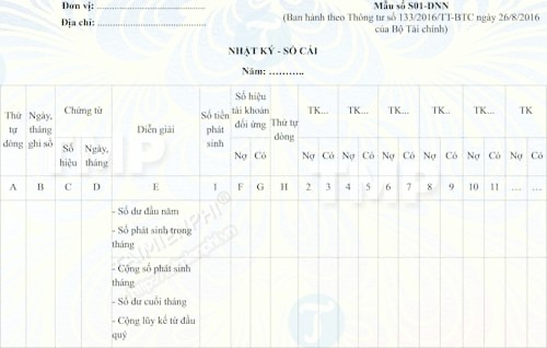 Nhật ký sổ cái