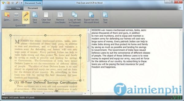 Free Scan and OCR to Word