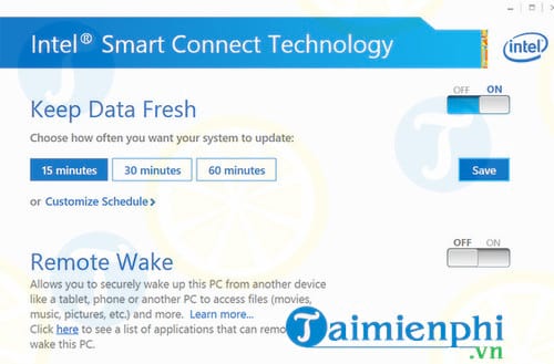 Intel Smart Connect Technology