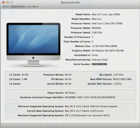 MachineProfile for Mac