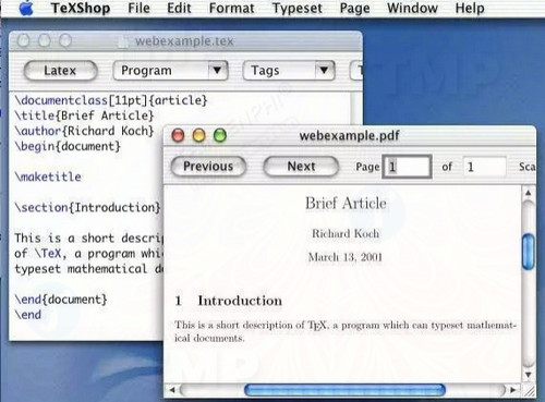 TeXShop for Mac
