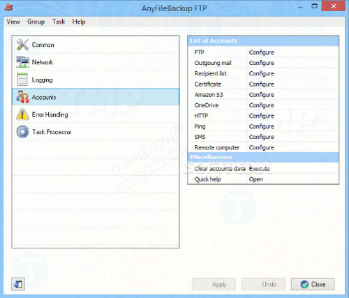 AnyFileBackup FTP