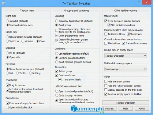 7 Taskbar Tweaker Portable