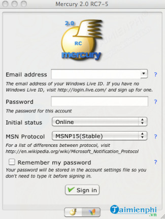 Mercury Messenger for Mac