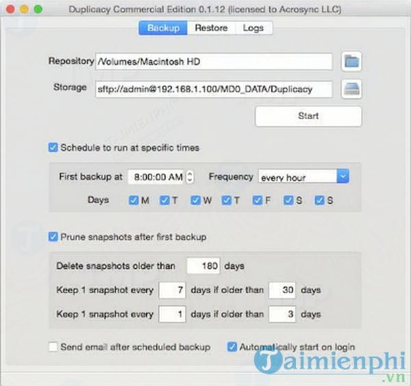 Duplicacy for Mac