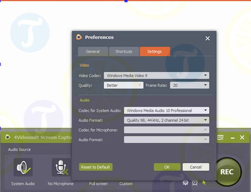 4Videosoft Screen Capture