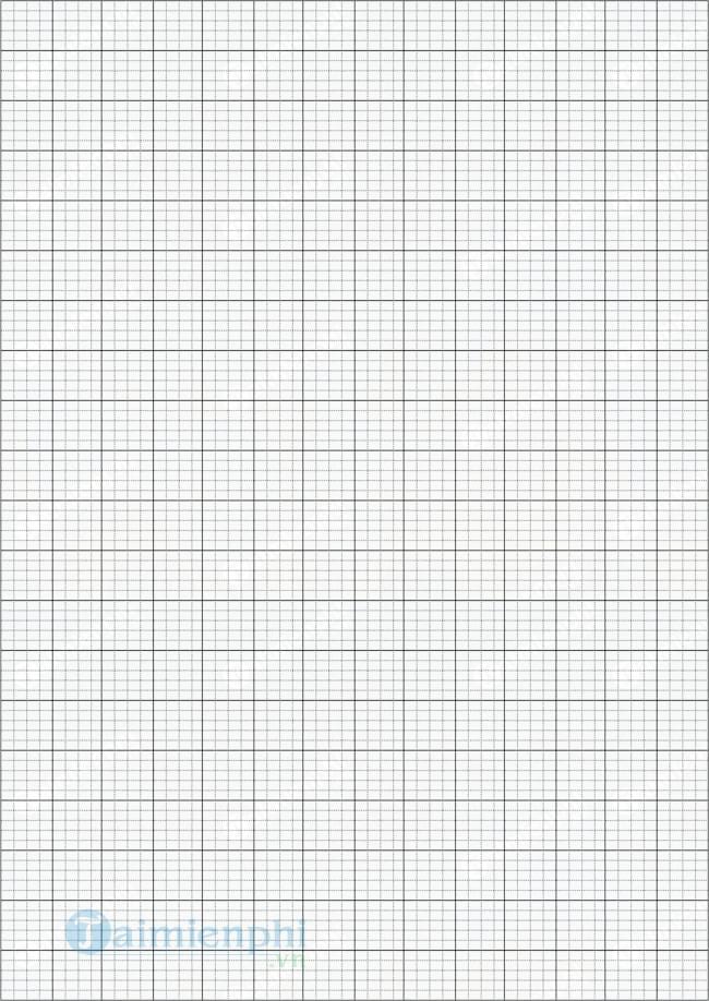 Mẫu giấy 5 ô ly