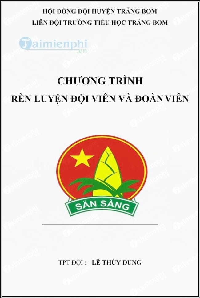 Mẫu kế hoạch sinh hoạt sao nhi đồng