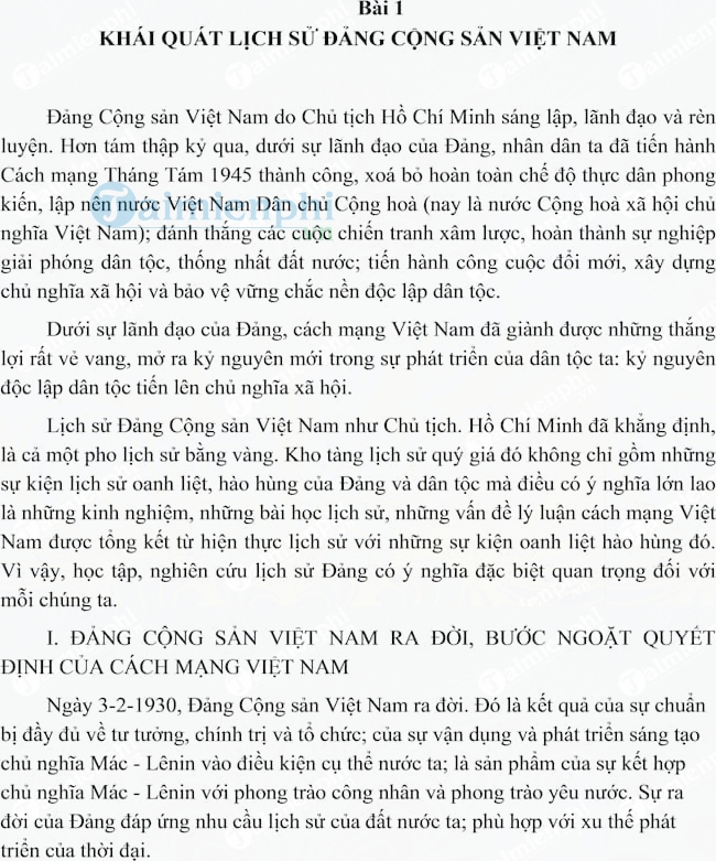 Tài liệu học tập chính trị dành cho học viên lớp bồi dưỡng kết nạp Đảng