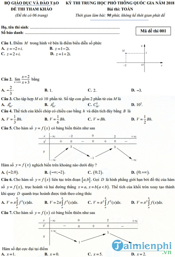 tai de thi tham khao thpt quoc gia 2018