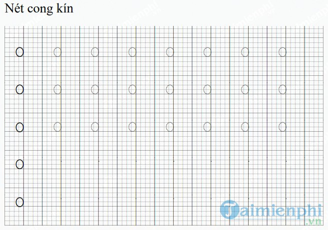 net co ban va chu cai cho be tap viet