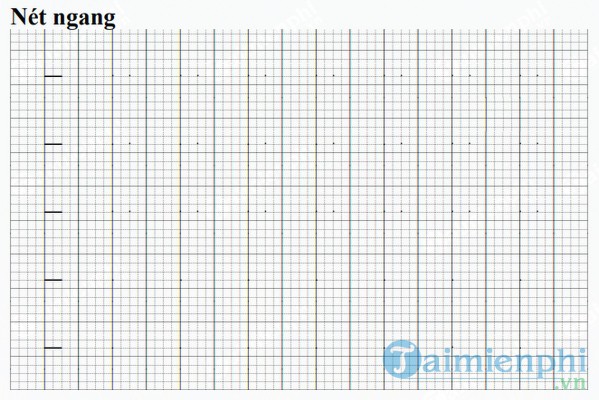 net co ban va chu cai cho be tap viet