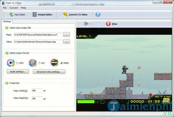 A PDF Flash to Video