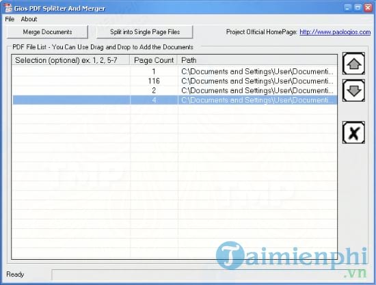 Gios PDF Splitter And Merger