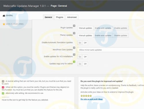 Webcraftic Updates Manager