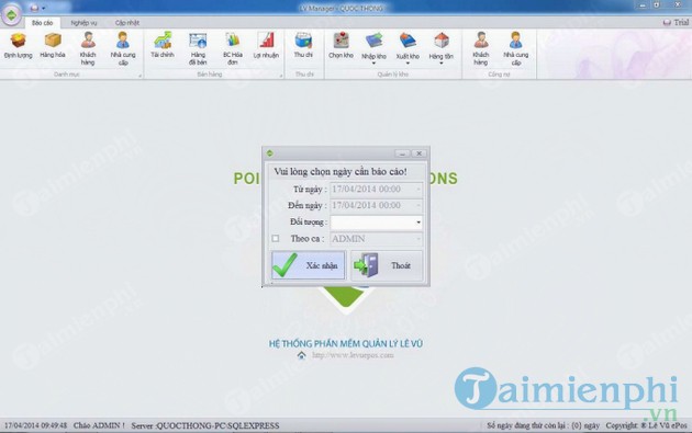 Phần mềm tính tiền nhà hàng LVPOS