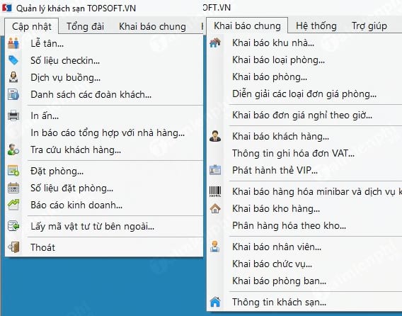 phan mem quan ly khach san Topsoft
