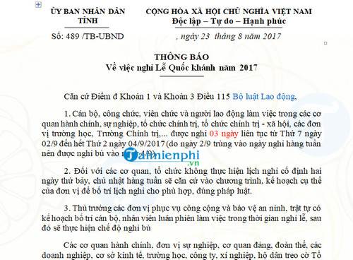 lich nghi le quoc khanh