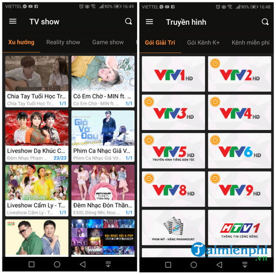 download fpt play cho android