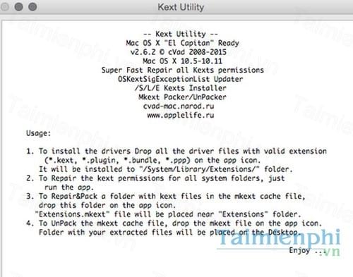 kext utility for mac