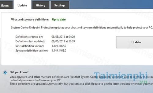 windows defender definition updates