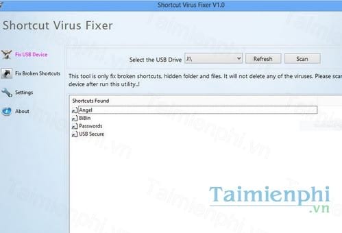 shortcut virus fixer