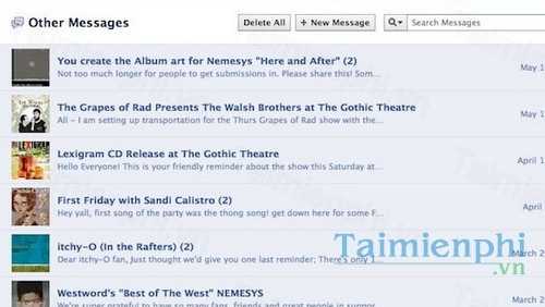 facebook fast delete messages