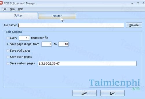 pdf splitter and merger free