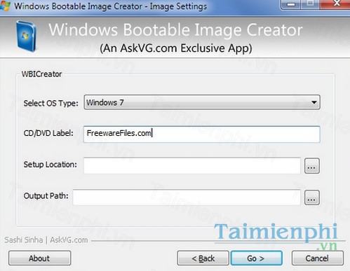 windows bootable image creator