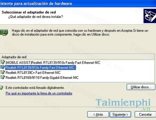 realtek rtl8139 family pci fast ethernet nic