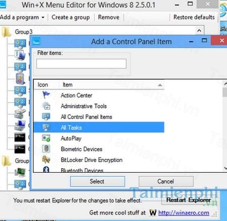 win x menu editor