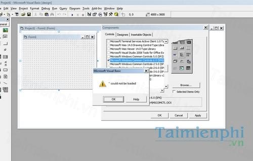 microsoft visual basic 6 common controls