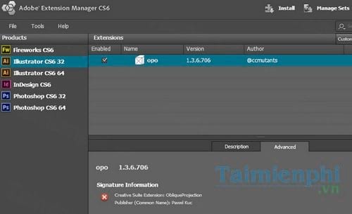 adobe extension manager cs6