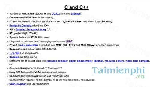 digital mars c c compiler