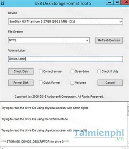 usb disk storage format tool