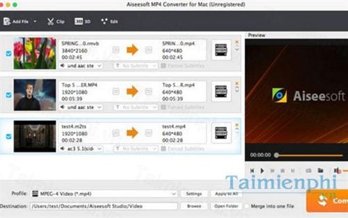 aiseesoft mp4 converter for mac