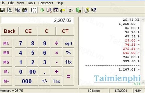 moffsoft calculator