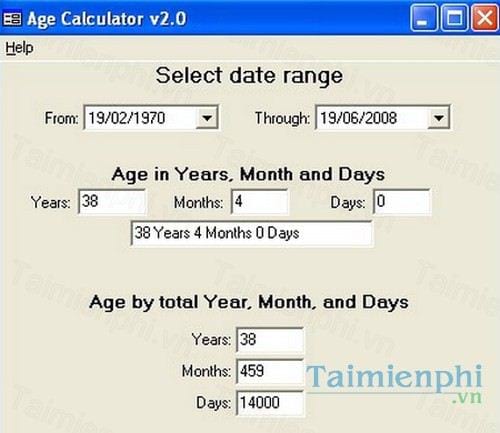 age calculator