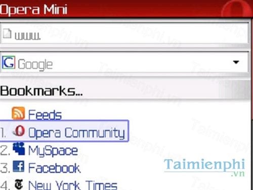 opera mini cho blackberry