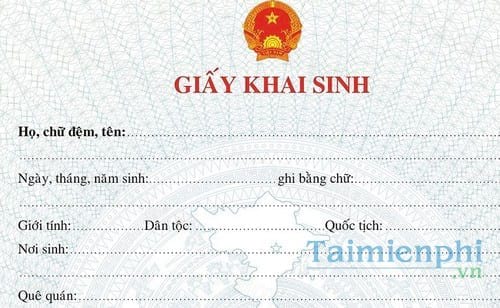 Giấy khai sinh