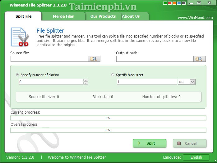 WinMend File Splitter