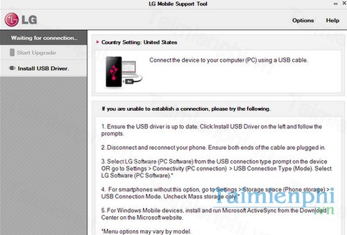 LG Mobile Support Tool