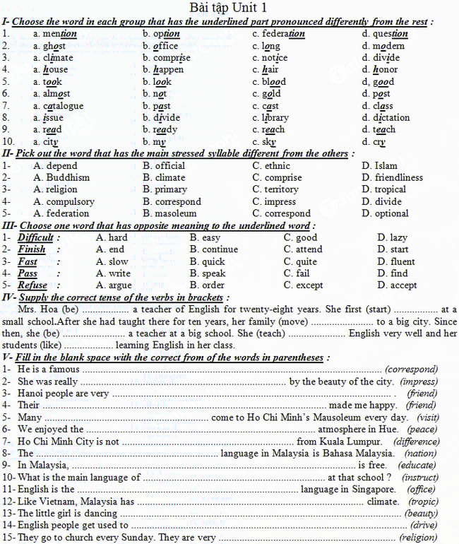 Giáo án dạy thêm Tiếng Anh 9