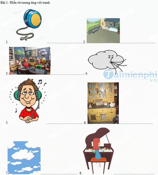 Bài tập ôn thi tiếng Anh lớp 3 cả năm