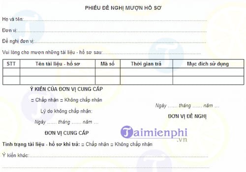 mau phieu de nghi muon ho so tai lieu