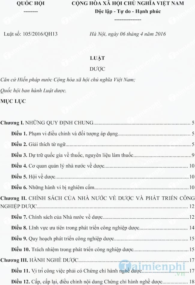 Luật Dược