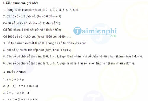 Bài ôn luyện Toán lớp 4