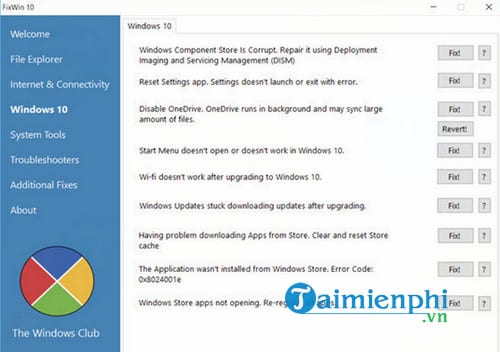 FixWin for Windows 10