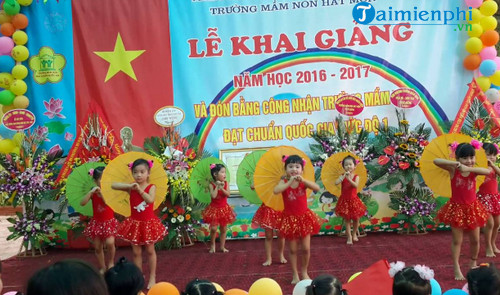 loi dan chuong trinh khai giang nam hoc moi mam non